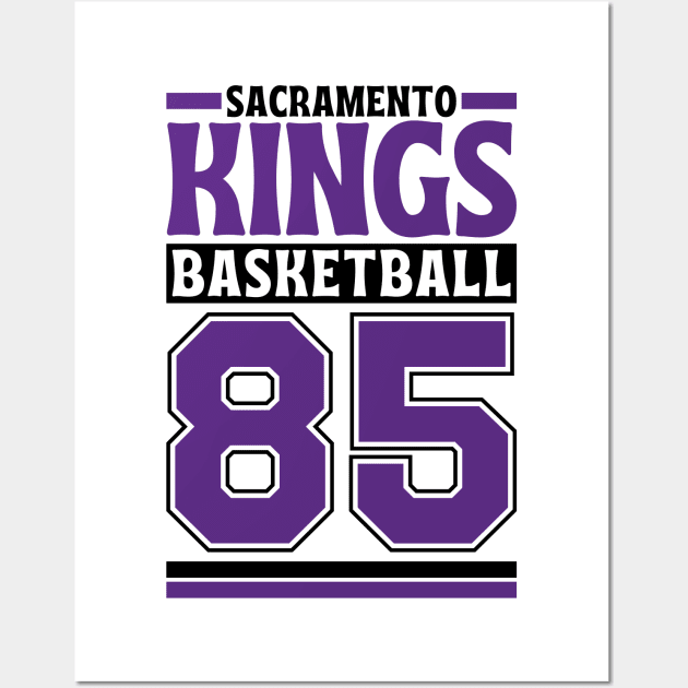 Sacramento Kings 1985 Basketball Limited Edition Wall Art by Astronaut.co